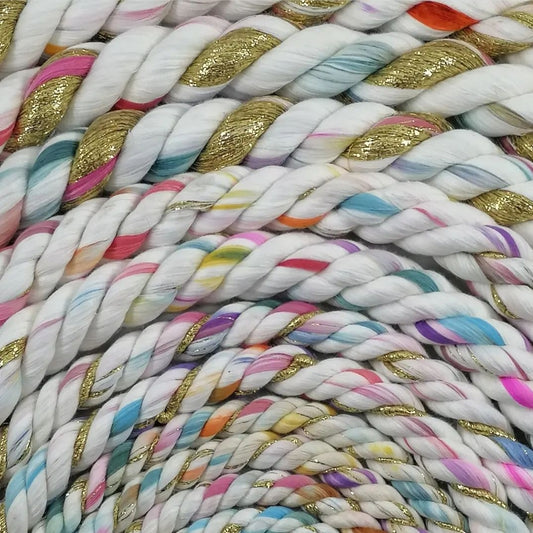 20mm Colorfull METALLIC COTTON Rope