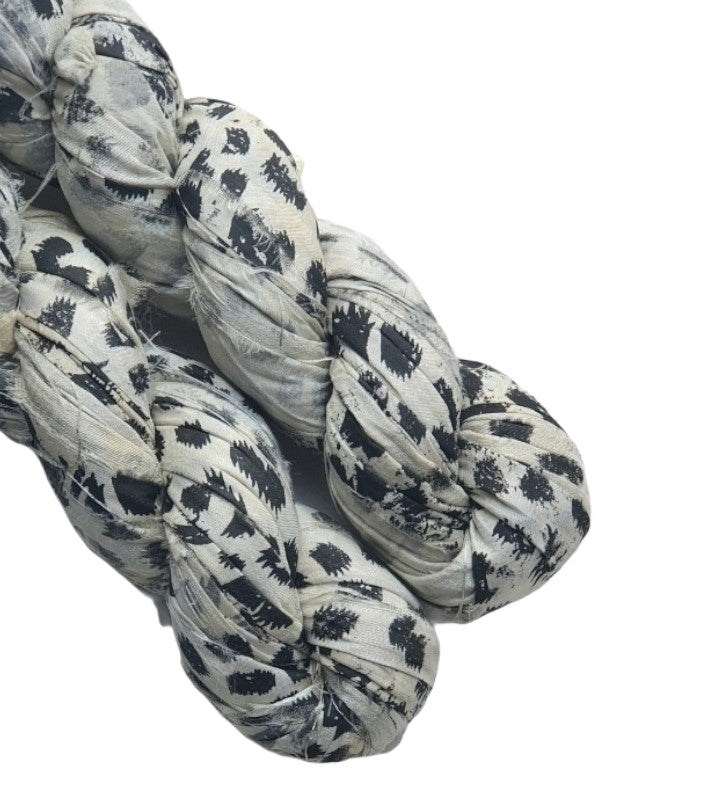 Sari Silk Leopard Ribbon